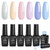Beetles Gel Nail Polish Set- Orchis 6 Colors Pastel Blue Pink Gel Polish Kit Spring Summer Yellow Glitter Soak Off LED Gel Manicure DIY Nail Home Beetles Gel Nail Polish Set- Orchis 6 Colors Pastel Blue Pink Gel Polish Kit Spring Summer Yellow Glitter Soak Off LED Gel Manicure DIY Nail Home