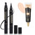 Winged Eyeliner Stamp-2 Pens , Waterproof Long Lasting Quick Flick Wingliner, Lasting Smudgeproof Natural Cat Eye Vamp Liquid Eye Liner Black(Small) Winged Eyeliner Stamp-2 Pens , Waterproof Long Lasting Quick Flick Wingliner, Lasting Smudgeproof Natural Cat Eye Vamp Liquid Eye Liner Black(Small)