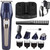 Beard Trimmer, Rechargeable Clippers Hair Trimmer for Men, Electric Shaver All in 1 Grooming Kit 100-240V
