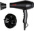 MHD Professional Salon Grade 1875w Low Noise Ionic Ceramic Ac Infrared Heat Hair Dryer Plus One Concentrator and One Diffuser Black Color MHD Professional Salon Grade 1875w Low Noise Ionic Ceramic Ac Infrared Heat Hair Dryer Plus One Concentrator and One Diffuser Black Color