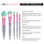 MODA Full Size Glitter Bomb 6pc Complete Makeup Brush Kit with Pouch Includes, Pointed Powder, Blush, Crease, Eye Shader, and Liner Brushes, Pink MODA Full Size Glitter Bomb 6pc Complete Makeup Brush Kit with Pouch Includes, Pointed Powder, Blush, Crease, Eye Shader, and Liner Brushes, Pink