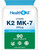 Health4All Vitamin K2 MK7 200mcg 90 Tablets (V) Natural MK 7 from natto Fermentation. Vegan High Strength Tablets not Capsules