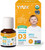 YYUX Certified Organic D3 Drops for Kids 4+, 600 IU - Non-GMO Project Verified - 180 Drops, 6 Month Supply YYUX Certified Organic D3 Drops for Kids 4+, 600 IU - Non-GMO Project Verified - 180 Drops, 6 Month Supply