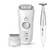 Braun Silk-Epil 7 7-561 Wet and Dry Epilator for Women, Cordless Epilation and Hair Removal with 8 Extras Including Bikini Trimmer (2-Pin UK Bathroom Plug), White