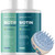 Exfoliating Shampoo Brush Plus Mint Biotin Shampoo - Hair Shampoo Brush And Scalp Exfoliators With Volumizing Shampoo Set Made With Peppermint Essential Oil And Biotin For Thinning Hair