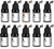 Tattoo Ink Permanent Eyebrow Make Up Pigement For Eyebrows Eyeliner Lips Microblading Supplies For Eyebrow Machine Pigment Set For Professional Beauty Supplies (10 Colors)