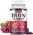 Iron Gummies Supplement For Women & Men, Iron Supplements For Anemia With Vitamin C, B12, Folate-Blood Builder & Energy Support For Iron Deficiency-Grape Flavor, Vegan, 60 Gummies Iron Gummies Supplement For Women & Men, Iron Supplements For Anemia With Vitamin C, B12, Folate-Blood Builder & Energy Support For Iron Deficiency-Grape Flavor, Vegan, 60 Gummies