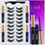 Magnetic Eyelashes Magnetic Lashes With Eyeliner,10 Pairs Reusable Full Volume Cat Eye Magnetic Eyelash Kit With Applicator -  Long Lasting,Natural Looking,- Easy Magnetized Eyelash