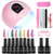 Gel Nail Polish Starter Kit - 48W LED Nail Dryer Lamp 8 Nude Grey Pink Colors Gel Polish Set with Base Top Coat and Nail Art Manicure Tools Set Gel Nail Polish Starter Kit - 48W LED Nail Dryer Lamp 8 Nude Grey Pink Colors Gel Polish Set with Base Top Coat and Nail Art Manicure Tools Set