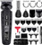 Hatteker Beard Trimmer for Men Mustache Trimmer T-Blade Beard Grooming Kit Hair Clipper Electic Razor Shavers Cordless Waterproof Nose Body Trimmer 8 in 1 Adjustable Speed