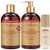Shea Moisture Shampoo & Conditioner Set + Ultra Moisture & Nourish Oil Set – Manuka Honey & Mafura Oil Treatment For Dry Damaged Hair (3 Piece Set)