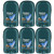 Degree Men’S Travel Deodorant 6Pack 72H Body Heat Activated Mini Antiperspirant Stick 0.5 Oz Ea