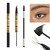 Kyda Curved Eyebrow Pencil And Mascara Dual-Ended Eyebrow Pencil With Curved Tip & Black Mascara 3-In-1 Microblading Pen For Hair-Like Brows Liner And Lashes Waterproof Long Lasting Light Brown