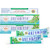 Auromere Ayurvedic Herbal Toothpaste Fresh Mint - Vegan Natural Non Gmo Fluoride Gluten With Neem & Peelu (4.16 Oz) 2 Pack