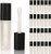 Cosidea 24 Pcs Empty 5Ml Big Brush Frosted Black Lip Gloss Tube Black Round Lipgloss Tubes Container With Big Doe Foot Wand Cosmetic Packing Containers