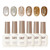 Gaoy Brown Glitter Cat Eye Gel Polish Kit With Magnet 6 Colors Silver Holographic Nail Polish Set Uv Cure Gel For Diy Manicure At Home Gaoy Brown Glitter Cat Eye Gel Polish Kit With Magnet 6 Colors Silver Holographic Nail Polish Set Uv Cure Gel For Diy Manicure At Home