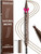 Imethod Microblading Eyebrow Pen - Eyebrow Pencil 2-In-1 Dual-Ended Eye Brow Pencils For Women With 3-Fork-Tip And Spoolie Brush Create Natural Hair-Like Defined Brows Last All-Day Black
