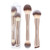 Maange 3 Pcs Foundation Makeup Brush Set Double-Ended Contour Brush For Liquid Powder Concealer Cream Cosmetics Blending Blush Buffing Face Makeup Tools (Coffee) Maange 3 Pcs Foundation Makeup Brush Set Double-Ended Contour Brush For Liquid Powder Concealer Cream Cosmetics Blending Blush Buffing Face Makeup Tools (Coffee)