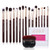 Jessup Professional Eye Makeup Brushes Set Natural-Synthetic 15Pcs T284 With Foundation Brush Sf001 Jessup Professional Eye Makeup Brushes Set Natural-Synthetic 15Pcs T284 With Foundation Brush Sf001