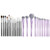 Jessup Eye Makeup Brushes Set Professional T338 Bundled With Makeup Brushes Set Luxury Purple T512