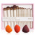 Jessup Makeup Brushes Set T329-G Bundled With Makeup Sponge Set Sp013 Jessup Makeup Brushes Set T329-G Bundled With Makeup Sponge Set Sp013