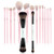 Jessup Pink Makeup Brushes 14Pcs T495 Bundled With Double Sided Makeup Brushes Set T502