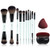 Jessup Double Sided Makeup Brushes Set T500 Bundled With Foundation Brush And Makeup Sponge Set T881