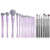 Jessup Eyeliner Brush Set Professional T324 Bundled With Makeup Brushes Set Luxury Purple T512