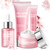 Mopayzer Sakura Skin Care Set For Teen Girls Cherry Blossom Skincare Set For Teens & Women Moisturize & Repair Skin 6 Pcs Collagen Skin Care Kits With Cleanser Toner Lotion Serum Cream & Eye Cream Mopayzer Sakura Skin Care Set For Teen Girls Cherry Blossom Skincare Set For Teens & Women Moisturize & Repair Skin 6 Pcs Collagen Skin Care Kits With Cleanser Toner Lotion Serum Cream & Eye Cream