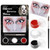 Bobisuka Black And White Face Paint Skeleton Makeup Kit Halloween Character Set For Kids Adults Safe Non-Toxic Skull/Ghoul Face Painting Kit For Stage Costume Parties Dress Up Cosplay & Special Fx Make-Up Bobisuka Black And White Face Paint Skeleton Makeup Kit Halloween Character Set For Kids Adults Safe Non-Toxic Skull/Ghoul Face Painting Kit For Stage Costume Parties Dress Up Cosplay & Special Fx Make-Up