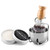Ccbeauty Mens Shaving Brush And Bowl Set 4-In-1 Bristle Shave Brushes Kit With Stainless Steel Shaving Bowl & Soap Mug Safety Razor Stand Birthday Dad s Set For Men Black Soap 3.5Oz