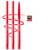 Qiufsse 3-Piece Red Eyeliner Pencil Set - Waterproof Retractable Easy To Use Eyeliner Pens For Women - Dark Red