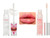 Ruby Kisses Plumping Lip Gloss Maximizer (Clear) And Pink Hydrating Voluminous Best Before Lip Gloss Or Lipstick