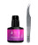 Stacy Lash Lightning Speed Eyelash Extension Glue 10Ml & Stl-1 Isolation Tweezers - /Black Adhesive 0.3Sec Drying Time/Retention 6-8 Weeks/Precision Stainless Steel Tool/Professional Supplies