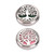 Srliya 2pcs Essential Oil Diffuser Brooches Stainless Steel Lightweight Hollow Out Tree Shape Washable Locket Perfume Diffuser