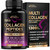 NUTRAHARMONY Multi Collagen Peptides - Hydrolyzed Types I, II, III, V & X - Collagen Supplement for Women 1300mg - w/ Hyaluronic Acid, Vitamins C & E - Skin, Hair, Nails & Joint Support - Made in USA, 120 Capsules NUTRAHARMONY Multi Collagen Peptides - Hydrolyzed Types I, II, III, V & X - Collagen Supplement for Women 1300mg - w/ Hyaluronic Acid, Vitamins C & E - Skin, Hair, Nails & Joint Support - Made in USA, 120 Capsules