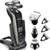 Kurener Electric Shaver Razor For Men Rechargeable 100% Waterproof Rotary For Shaving With Nose Trimmer Sideburns Trimmer Face Cleaning Brush Kurener Electric Shaver Razor For Men Rechargeable 100% Waterproof Rotary For Shaving With Nose Trimmer Sideburns Trimmer Face Cleaning Brush