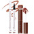 Noerrors 2Pcs Lip Stain Marker Liner Pen And Lip Gloss Lip Combo Set Brown Liquid Waterproof Long Lasting Lip Liner With Moisturizing Lightweight Lip Gloss For Plumping Big Lips High Glossy Makeup