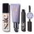 Saie Glowy Super Gel Lightweight Llluminator & Makeup Primer - Starglow (1 Oz) + Sunvisor Broad Spectrum Spf 35 Mineral Sunscreen (1.35 Fl Oz) + Lash Lengthening Mascara 101 - Black (0.31 Oz)