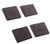 Rumineral 4 Pcs Shungite Sticker For Cell Phone Tablet Case Laptop Computer - Healing Energy Stones Protection Plate With Carbon Fullerenes