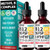 Nusava (2-Pack) Methylated B Complex Liquid Drops - Vitamin B Complex With Active L Methylfolate - B12 Sublingual Drops - Vegan B12 Vitamin 5000Mcg Non-Gmo Raspberry Flavor No Sugar 2 Fl Oz 80 Servings