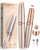 Teethbliss Eyebrow Trimmer For Women, Eyebrow Razor: Rechargeable Eyebrow Hair Remover With 2 Heads & Led Light, Electric Painless Eye Brow Shaver Facial Hair Removal Device For Eyebrows/Lips/Face