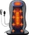 Comrelax Vibration Back Massager For Chair With Heat, Massage Seat Cushion With Adjustable Neck Support Pillow & Heating Zones, Short Plush Cover Comfortable Pad For Office & Home, s For Mom & Dad
