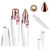 Meitrend Facial Hair Remover For Women,Nose Hair Trimmer Rechargeable 2-1 Eyebrow Razor Portable Electric Shaver Painless Hair Remover Device For Face Nose Peach Fuzz Body Beard Lips Chin Female Hair Removal