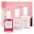 Manucurist Active Icons Trio Set - Active Glow Blueberry, Active Shine, Active Plump Nail Polishes - Nail Strengthener - Brightening Treatment Polish & Care - Gift Box