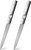 BEZOX Metal Nail File | 2PCS Double-Sided Precision Fingernail Files for Women, Stainless Steel Finger Nail Buffer