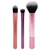 Real Techniques Travel Essentials Makeup Brush Kit Makeup Brushes Perfect For On The Go Multicolored Vegan Synthetic Makeup Brush Bristles 4 Piece Set