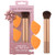 Real Techniques Glitter All The Way Brush plus 3 Piece Holiday Set Makeups And Makeup Brush For Liquid And Cream Foundation Contour And Blush Stocking Stuffer Limited Edition