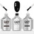GAOY 16ml Gel Top Coat, Base Coat and 1002 White Gel Polish Set, 3 Pcs