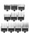 Oneisall Attachment Guide Comb Guards Dog Clippers Rfc676#1#8 1.5Mm/3/Mm/4.5Mm/6Mm/10Mm/13Mm/16Mm/19Mm/22Mm/25Mm Cut Length Black 10Pcs Oneisall Attachment Guide Comb Guards Dog Clippers Rfc676#1#8 1.5Mm/3/Mm/4.5Mm/6Mm/10Mm/13Mm/16Mm/19Mm/22Mm/25Mm Cut Length Black 10Pcs